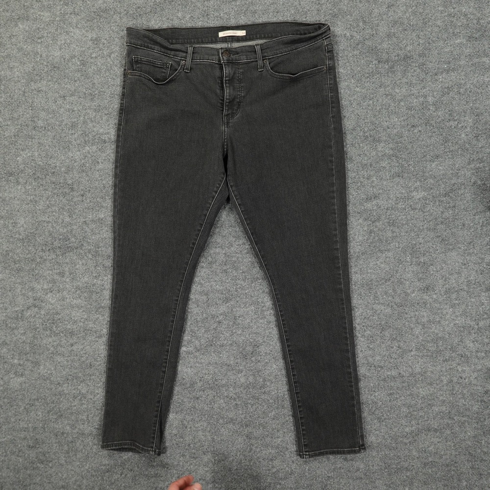 Levi's Jeans Womens 34 Dark Grey 311 Shaping Skinny Mid Rise Stretch Denim
